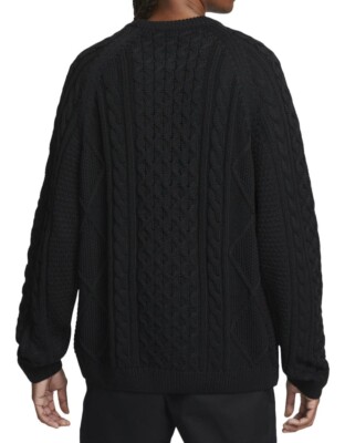 Size Small - Nike Sportswear Men's Cable Knit Swoosh Sweater