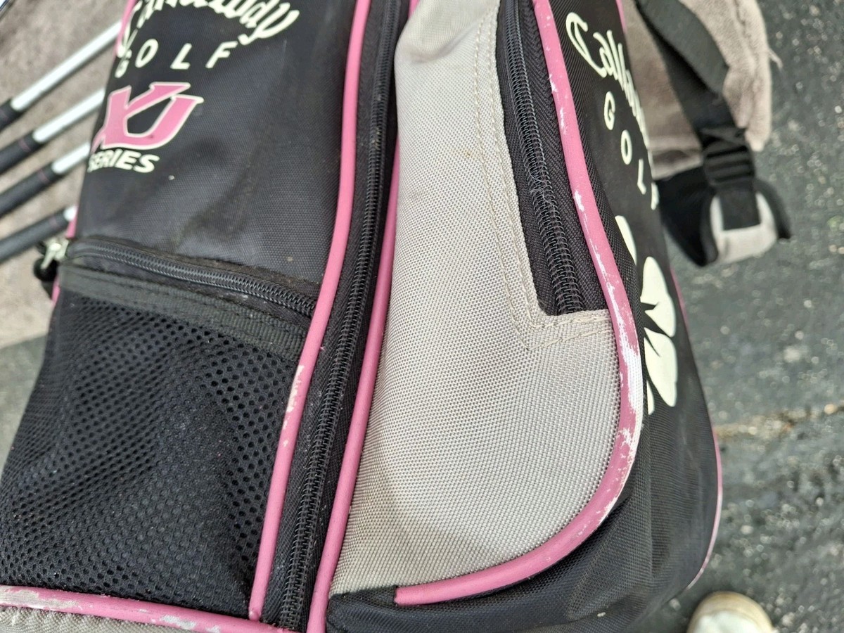 Callaway XJ Series Pink Junior Girls 7 Club Golf Set & Stand Bag 