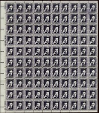 1294b, MNH $1 RARE Black Violet Complete Sheet of 100 Stamps * Stuart Katz