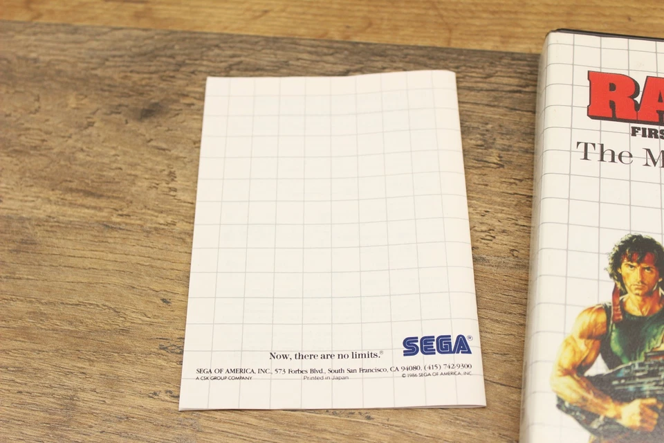 Rambo First Blood Part 2 (Sega Master System, 1986) Case & Manual Only - Image 3 of 4