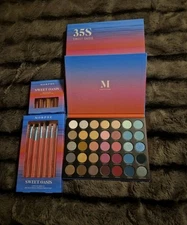 MORPHE X OASIS PALETTE & MINI LIP GLOSS TRIO & 6 PIECE EYE BRUSH SET