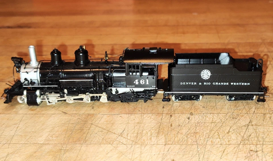Last Run 1994 Precision Scale HOn3 Brass D&RGW K-27 2-8-2 #461 Beautiful Exc Run - Image 3 of 4