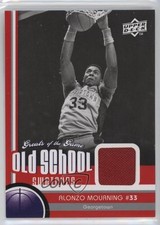 2009 Upper Deck Greats of the Game Old School Swatches Alonzo Mourning HOF 1d4m