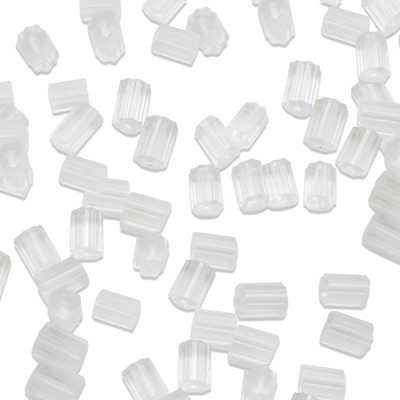 144Pcs Clear Plastic Rubber Safety Earring Backs Soft Silicone Ear Nut Stoppers