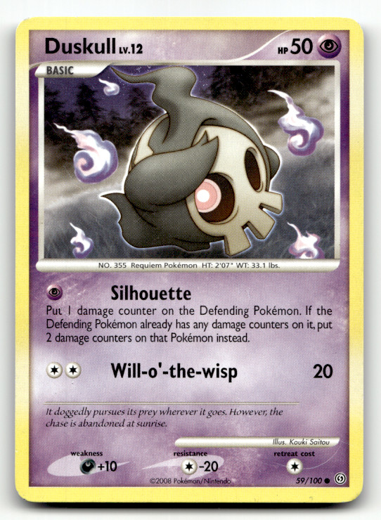 Duskull (59) 59/100 Normal Common Stormfront Lightly Played