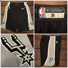 Nike San Antonio Spurs Team Issue Joshua Primo Game Worn Shorts Sz 36 Large