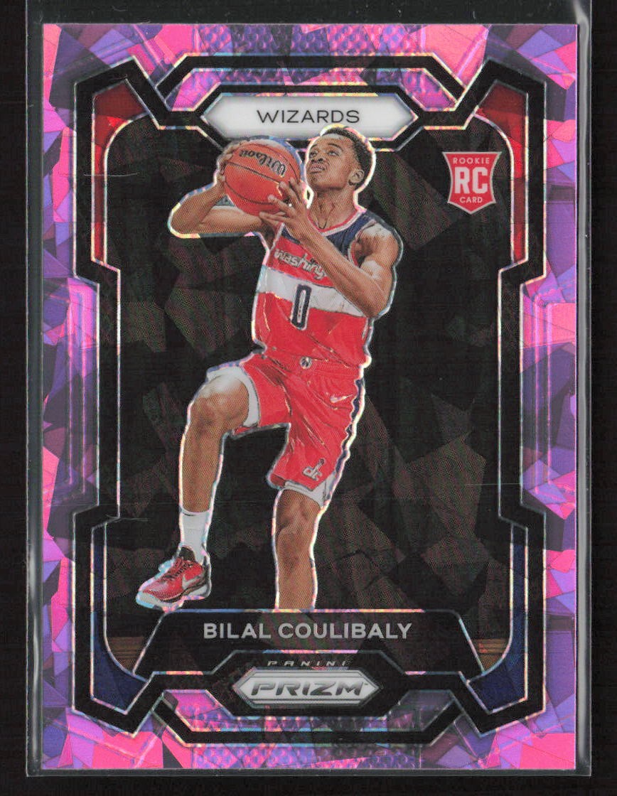 Bilal Coulibaly 2023-24 Panini Prizm #153 Prizms Pink Ice Washington Wizards