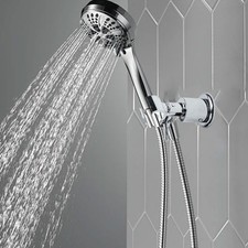 Elegant Zinc Alloy Shower Head Holder with 180 Degree Rotation Capability