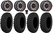 Fuel Cycle 15" Wheels Bronze +10mm 30" Crawler XP Tires Can-Am Maverick X3