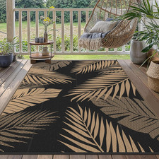 Image of Outdoor Rug 120X180Cm – Waterproof Reversible Garden Rug, Washable UV Resistant 