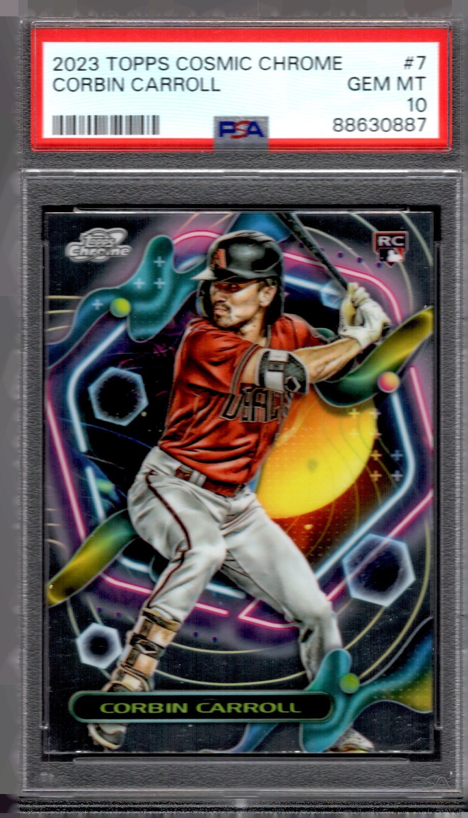 2023 Topps Cosmic Chrome - Corbin Carroll #7 (RC) PSA 10