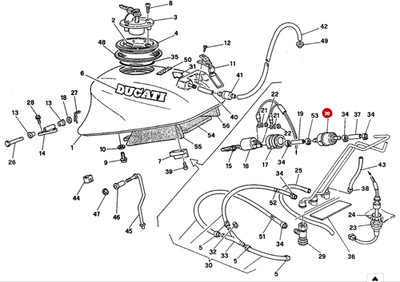 DUCATI SUPERSPORT / MONSTER KRAFTSTOFFFILTER 42510011A