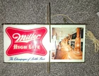 Rare Vintage MILLER HIGH LIFE Beer Bar Light Sign - the champagne of bottle beer