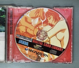 Japan Anime Evangelion Sega Saturn Game soft TEGITAL CARD LIBRARY Popular item