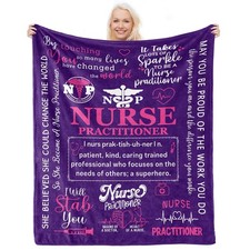 Nurse Practitioner Blanket 60x50 Inch Gifts For Women Nurse Appreciation