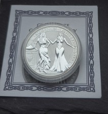 2020 Germania Allegories - Italia 1 oz .9999 Silver Bullion 5 Mark Coin + COA