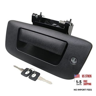 APPERFiT Locking Tailgate Handle Latch w/Bezel & Lock Cylinder 22755305 Black