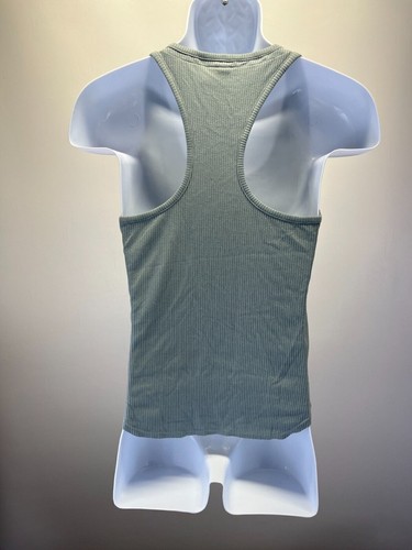 Victoria Secret Pink Sleepwear Vest Tank Top Women's Size Med Gray Racer Back - Picture 2 of 9