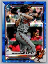 2021 Bowman Chrome Sapphire Edition #BCP-166 Heston Kjerstad Prospects
