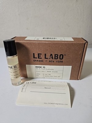 Le Labo Rose 31 Liquid Balm Fragrance Rollerball 0.3 fl oz 9 ml New