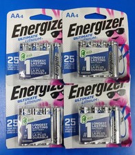 Energizer Ultimate Lithium AA Batteries 4 - 4 Packs 16 Batteries EXP 12/2050