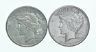 1922-S & 1922-S Peace Silver Dollar $1 Bullion Collection Lot *181