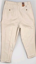Chaps Ralph Lauren Khaki Men's 36x30 Pleated Pants Straight Vintage With Tags