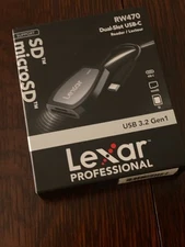 Lexar Professional, USB C Dual Slot Card Reader, SD microSD, 312MBs Speed, NEW!
