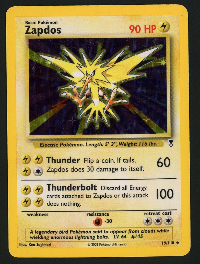 Zapdos MP 19/110 - Holo Legendary Collection - Pokemon 2002