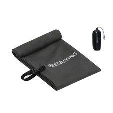 Size M Black Ultralight Quick Dry Towel Backpacking Microfiber Travel Gym