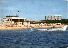 Beach Eforie Nord Romania vintage postcard w810