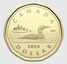 2024 Canada One Dollar Loonie Coin King Charles III Mint BU $1 Loon