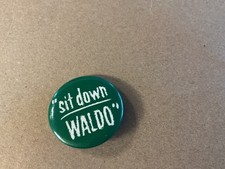 Van Halen - Sit Down Waldo Hot for Teacher)  promo button