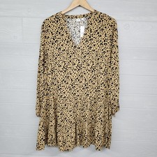 Gap Leopard Print Shirt Dress Womens Size Large NWT