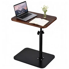 Small Side Table for Couch 360° Swivel C Shaped End Table Height Adjustable