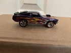 Vintage 1997 Hot Wheels Ford Mustang Mach 1 Metallic Purple w/ Flames Malaysia