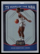 2021-22 Panini Select NBA #67 Oscar Robertson 75 Years of the NBA