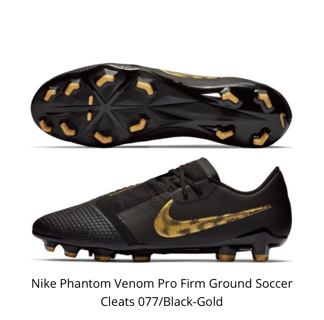 Black and gold nike soccer clearance shoes