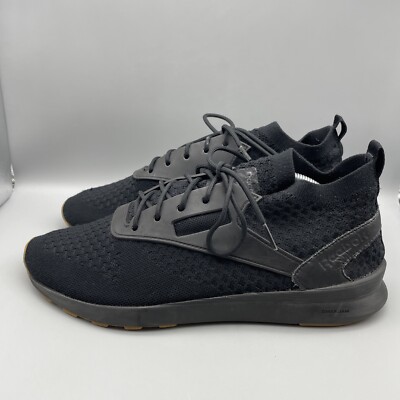 Reebok Zoku Runner Sneakers Men’s Size 11 UltraKnit Black Lace Up BD5481 