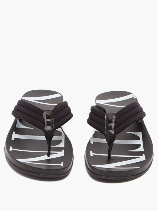 VALENTINO GARAVANI VLTN-Print Flip Flops Size EU 42/ US 9 | eBay