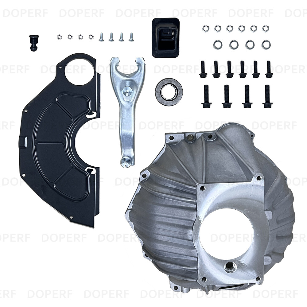 NEW CHEVY BELL HOUSING KIT & 11" CLUTCH FORK & THROWOUT BEARING & COVER 3899621 eBay