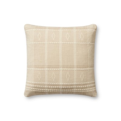 Loloi Angela Rose x Loloi Lina Collection PAR0016 Beige / Ivory 18'' x 18'' C...