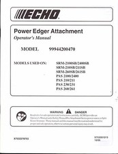 2006 ECHO POWER EDGE ATTACHMENT 99944200470 OPERATORS MANUAL X753001213  (757)