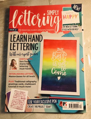 Simply Lettering Ausgabe 22 Lernen Hand Schrift Übungsblätter