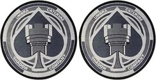 Umbra Catervae Shadow Company Woven Patch | 2PC HOOK BACKING  3.5"x3.5"