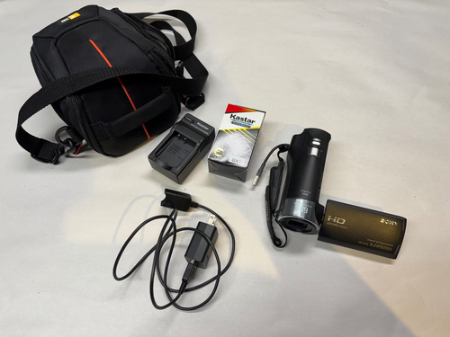 Sony HDR-CX405 Handycam HD 1080p Camcorder w/ Battery and Charger | Tested