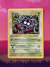Pokemon Card Tangela Shadowless Base Set 1st Edition Common 66/102 Near Mint
