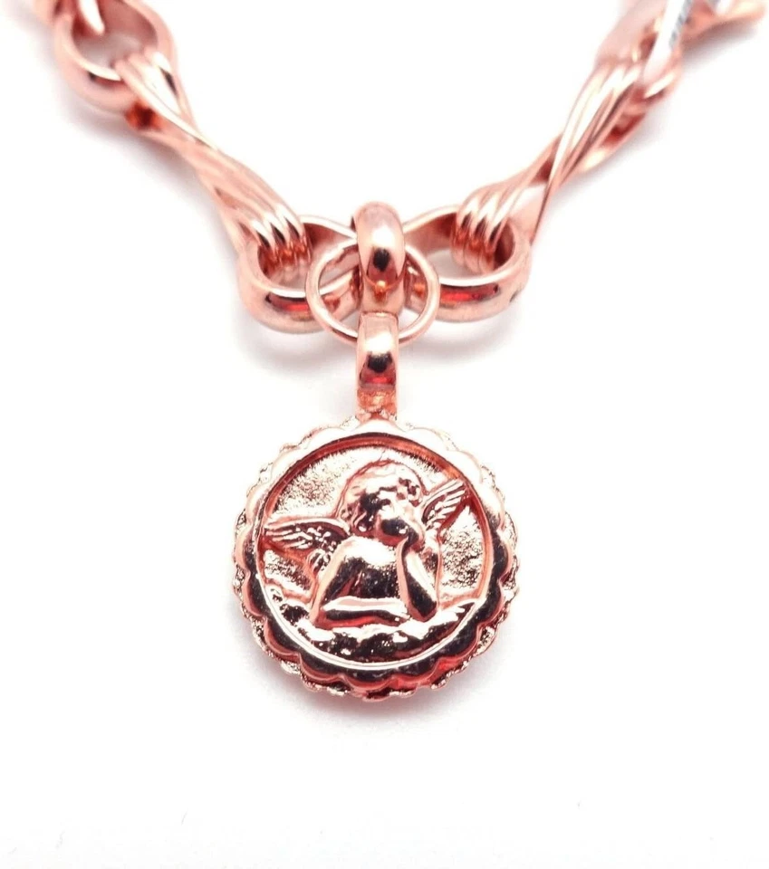 Brazalete Ángel de la Guarda Mariana Tigris Oro Rosa en Púrpura Oscuro y Verde 1048 Nuevo con Etiquetas Foto 4 de 4