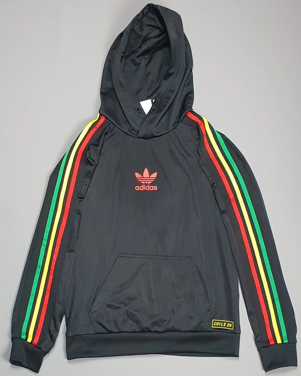 Adidas Chile 20 Hoodie Small Rasta Reggae Casual Retro Track Top