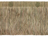 "Beige Elfenbein HellgrüN 6\" Wimpernfransen Mit Rosette Sandstein [Pro Yard]"